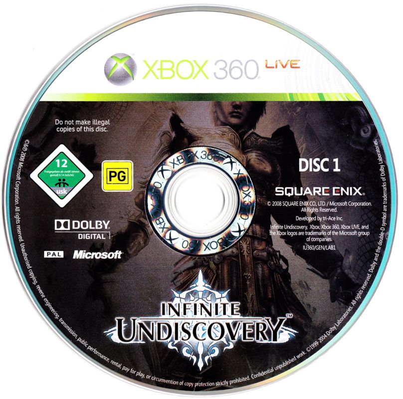 Media for Infinite Undiscovery (Xbox 360): Disc 1