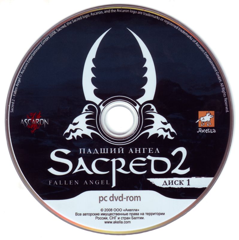 Media for Sacred 2: Fallen Angel (Windows): Disc 1/2