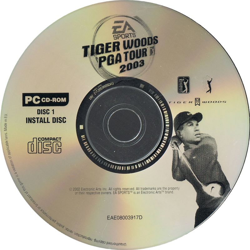 Media for Tiger Woods PGA Tour 2003 (Windows): Disc 1