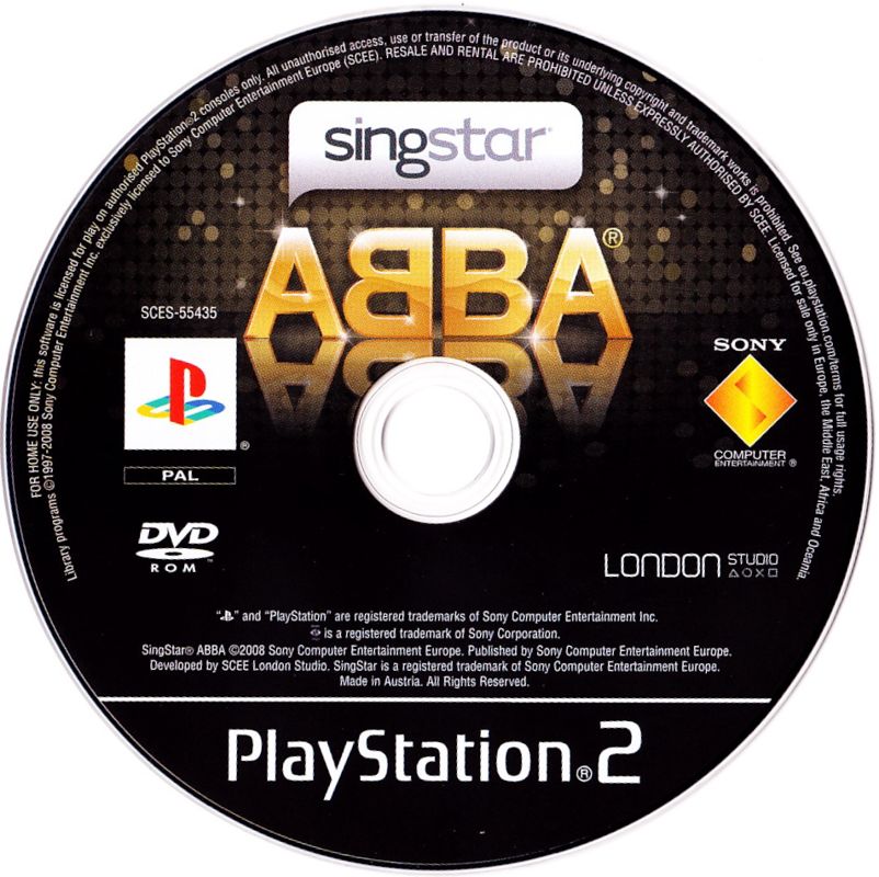 Media for SingStar: ABBA (PlayStation 2)