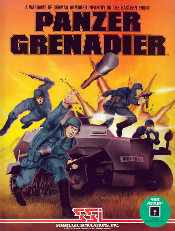 Front Cover for Panzer Grenadier (Atari 8-bit)