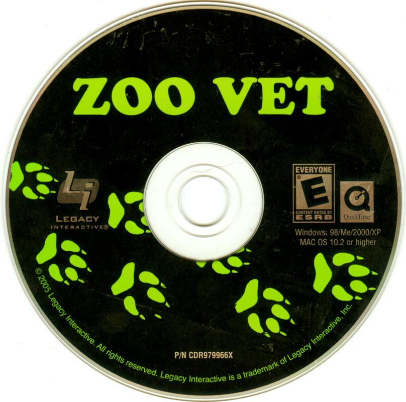 Media for Zoo Vet (Macintosh and Windows)