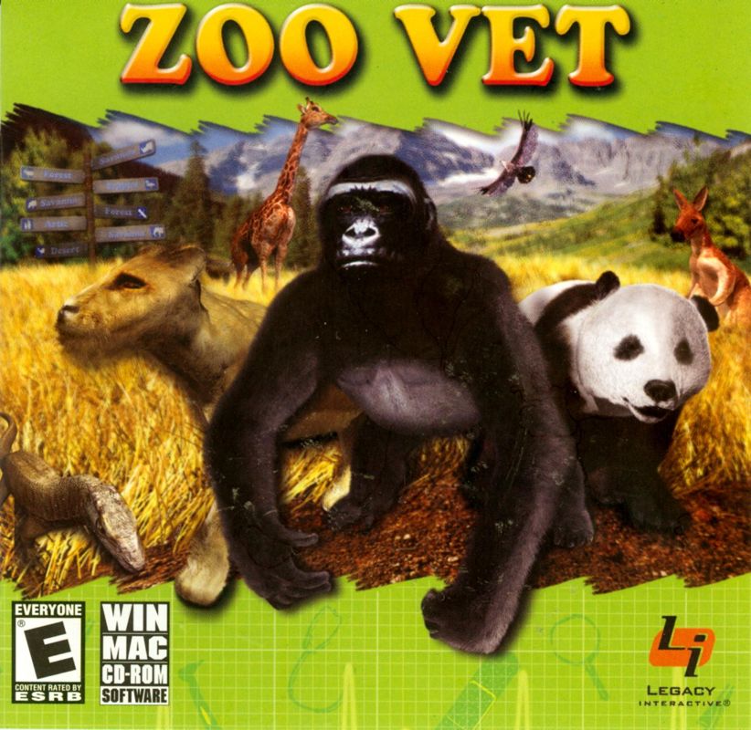 Front Cover for Zoo Vet (Macintosh and Windows)