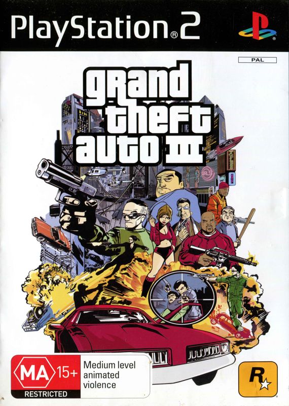 Front Cover for Grand Theft Auto III (PlayStation 2) (Re-release)