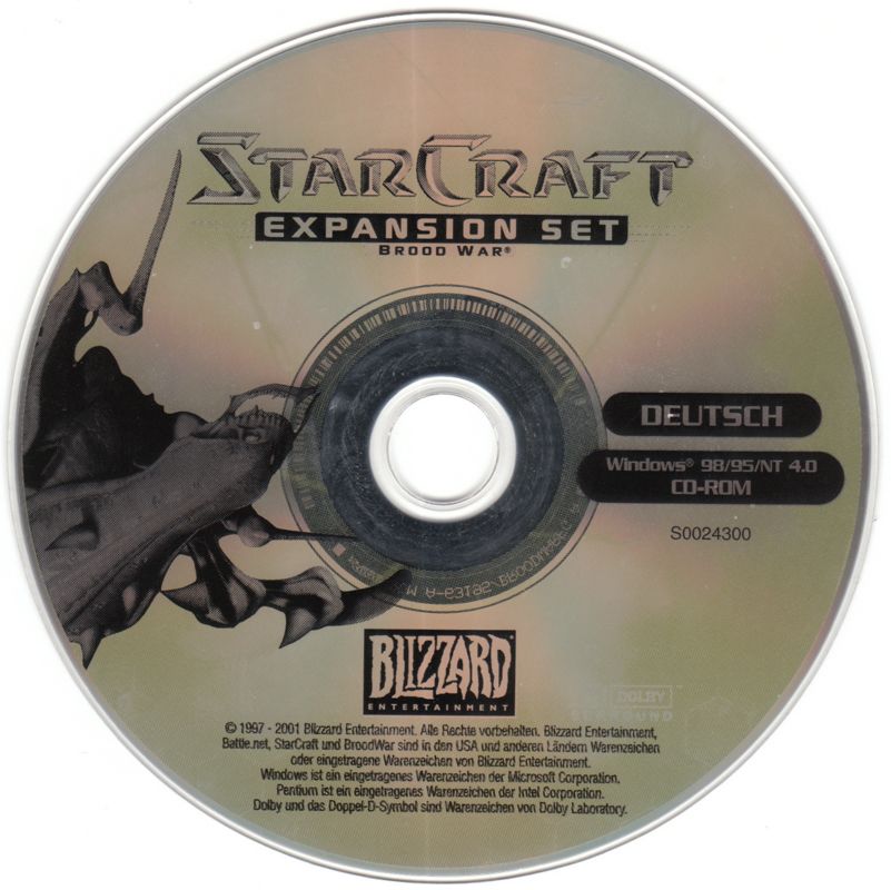 Media for StarCraft: Anthology (Windows) (BestSeller Series release (2001)): StarCraft: Brood War Disc