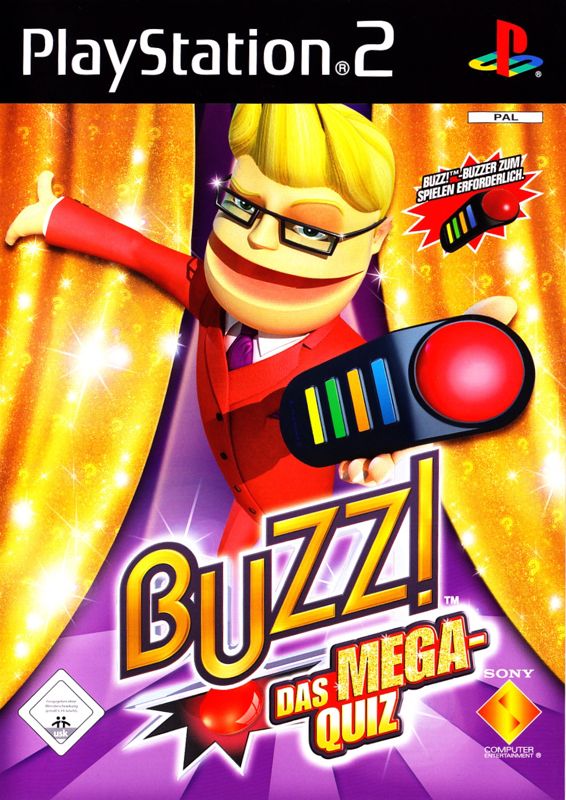 Front Cover for Buzz! The Mega Quiz (PlayStation 2)