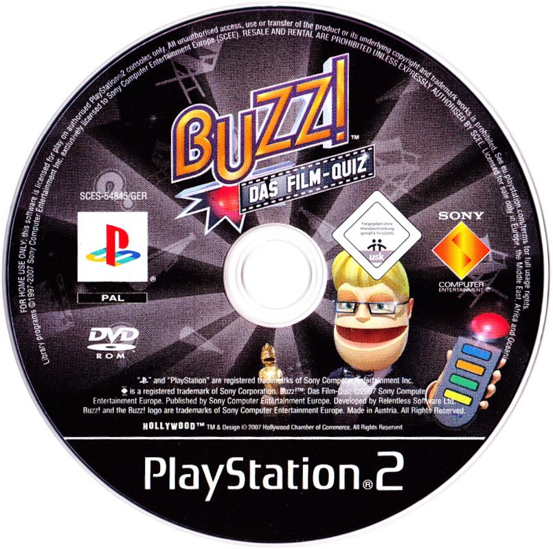 Media for Buzz! The Hollywood Quiz (PlayStation 2)