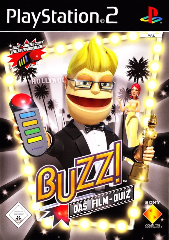 Front Cover for Buzz! The Hollywood Quiz (PlayStation 2)