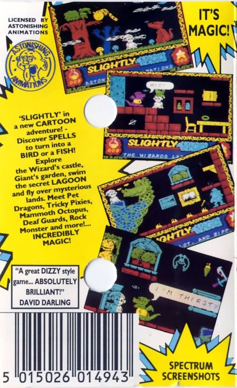 Back Cover for Slightly Magic (Commodore 64)