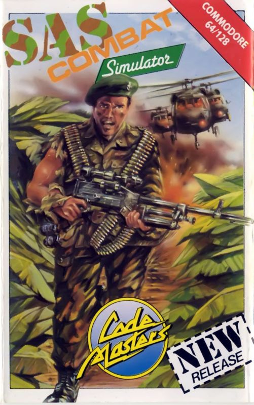 Front Cover for SAS Combat Simulator (Commodore 64)