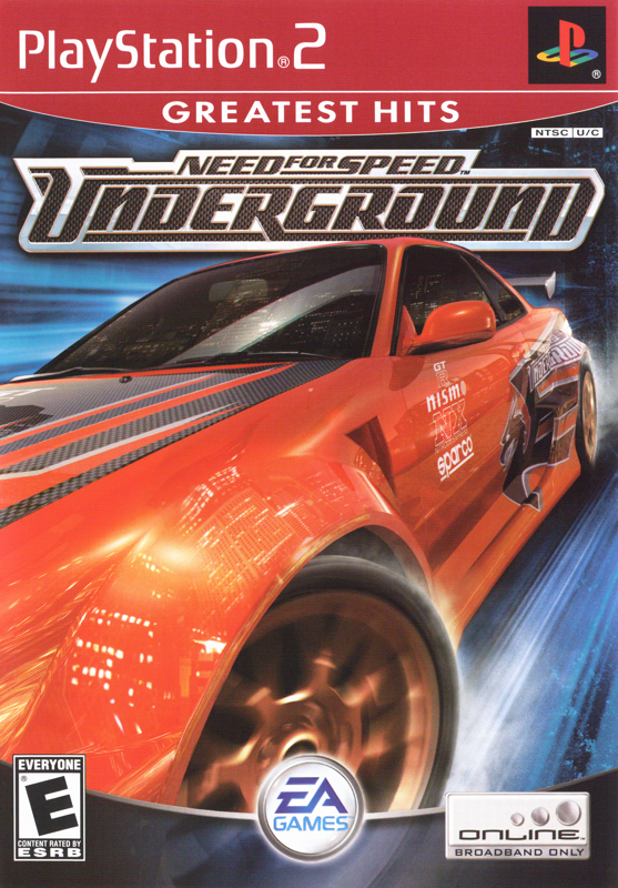 Front Cover for Need for Speed: Underground (PlayStation 2) (Greatest Hits release)