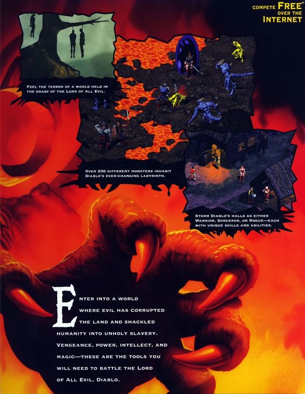 Inside Cover for Diablo (Windows): Right