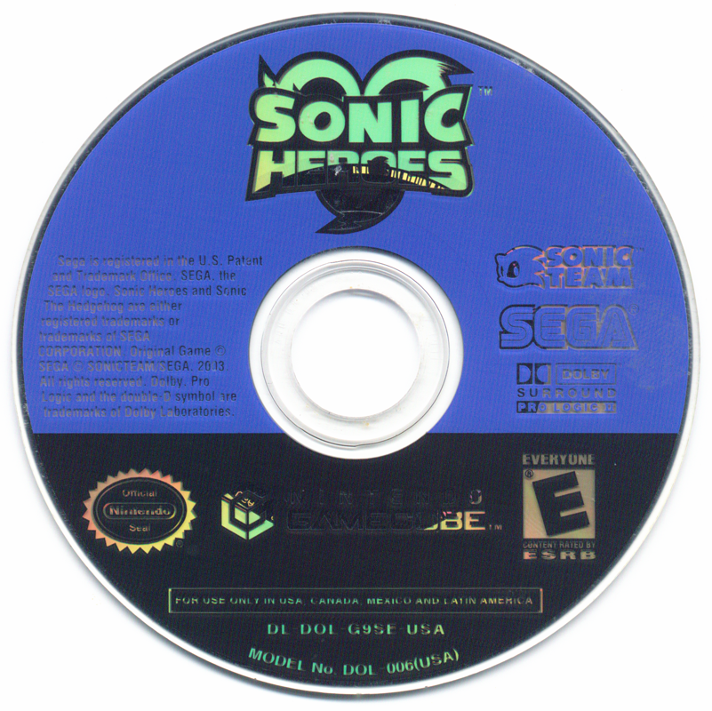 Media for Sonic Heroes (GameCube) (Player's Choice release)