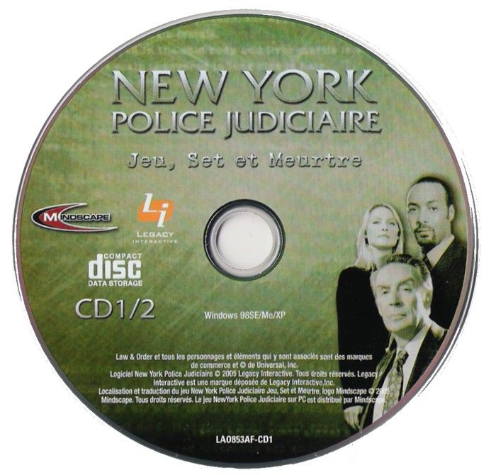 Law & Order Justice is Served cover or packaging material MobyGames