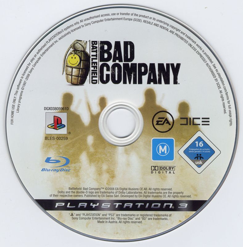 Media for Battlefield: Bad Company (PlayStation 3)
