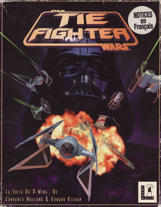 Front Cover for Star Wars: TIE Fighter (DOS) (1st French release - game in English, manual in French)