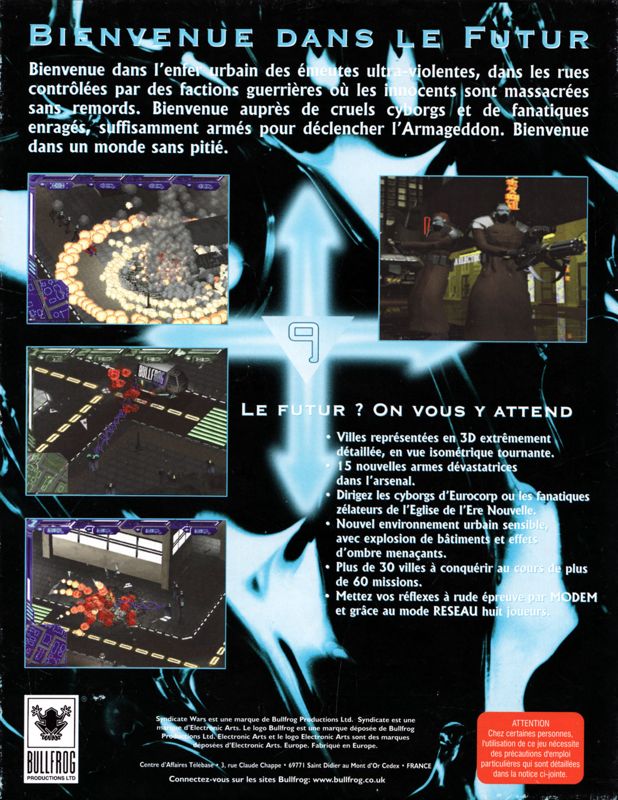 Back Cover for Syndicate Wars (DOS)