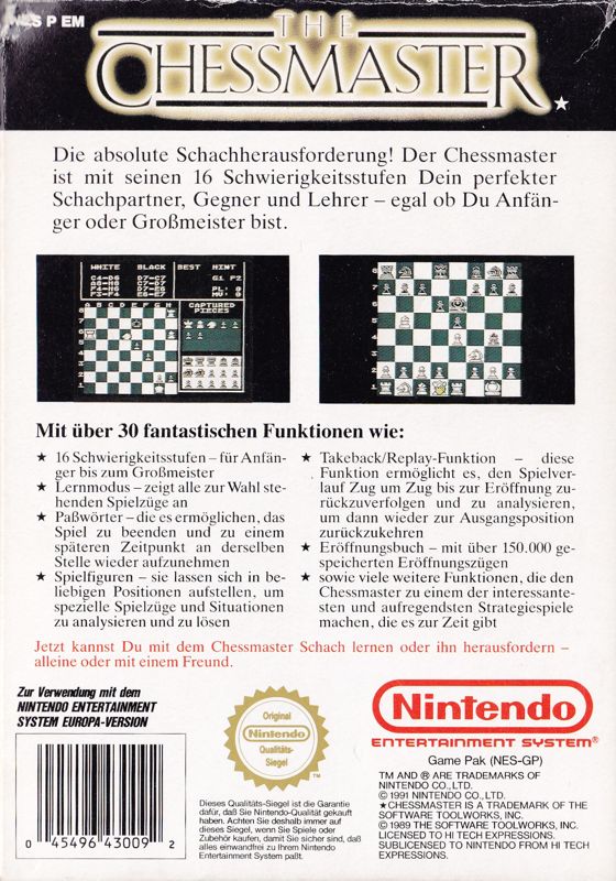 Chessmaster: Grandmaster Edition cover or packaging material