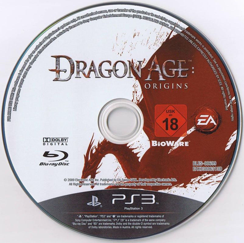 Media for Dragon Age: Origins (PlayStation 3)
