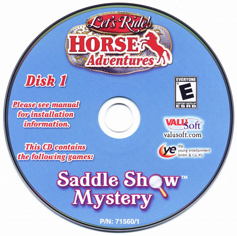 Media for Let's Ride! Horse Adventures (Windows): Disc 1