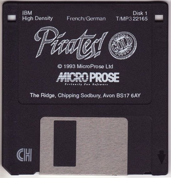 Media for Pirates! Gold (DOS): Disk 1/6