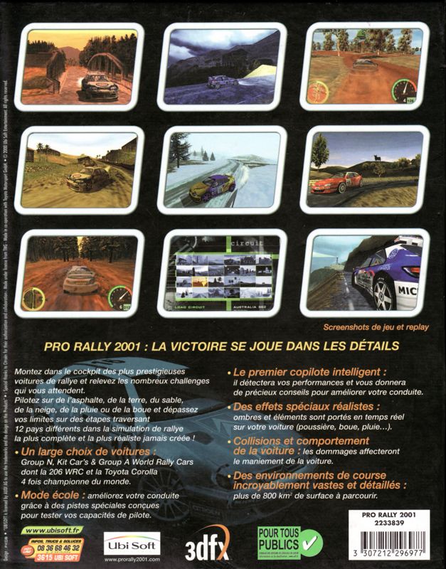 Pro Rally 2001 cover or packaging material - MobyGames