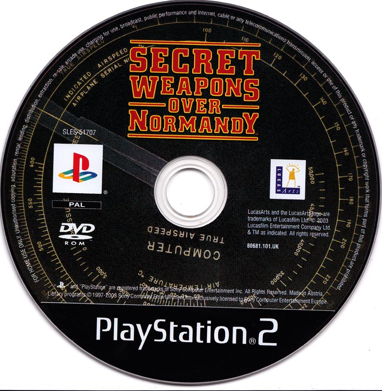 Media for Secret Weapons Over Normandy (PlayStation 2)