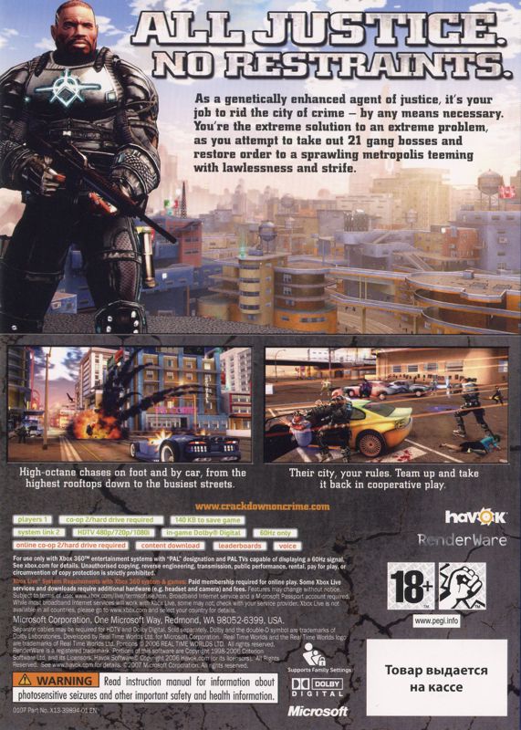 Crackdown cover or packaging material - MobyGames