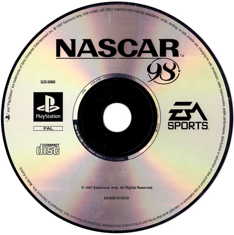 Media for NASCAR 98 (PlayStation)