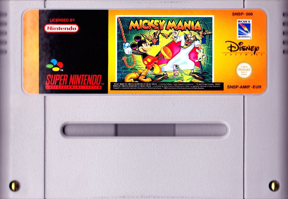 Media for Mickey Mania (SNES)