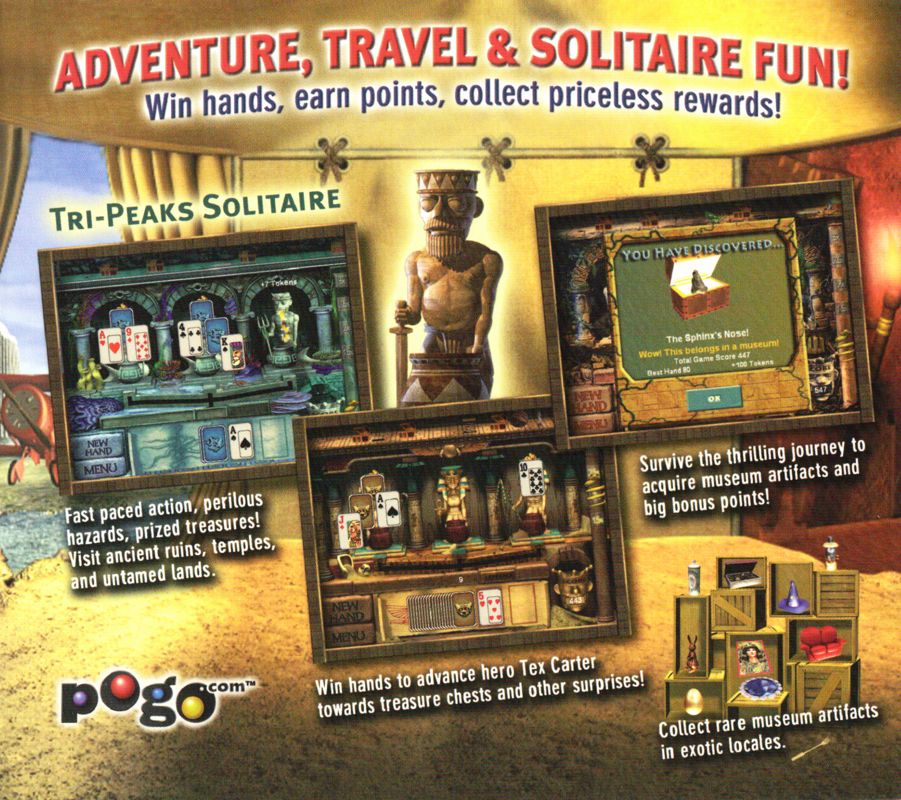 Inside Cover for Solitaire Adventures (Windows): Left