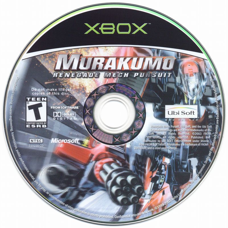 Media for Murakumo: Renegade Mech Pursuit (Xbox)