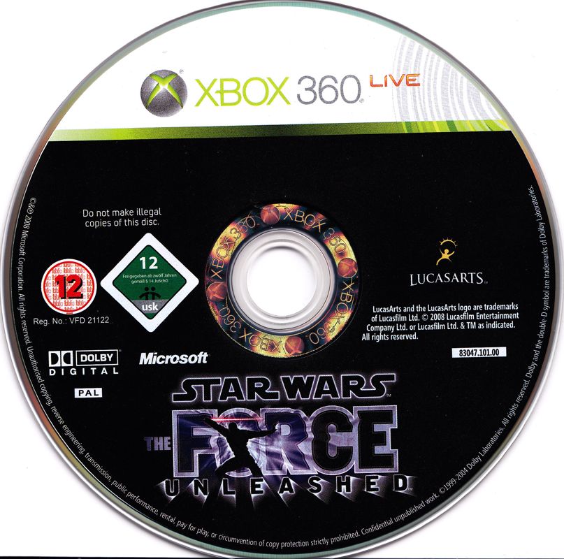 Media for Star Wars: The Force Unleashed (Xbox 360)