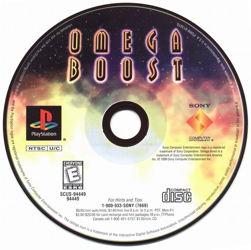 Media for Omega Boost (PlayStation)