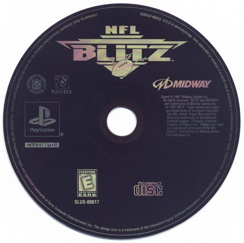 Media for NFL Blitz (PlayStation) (Greatest Hits release)