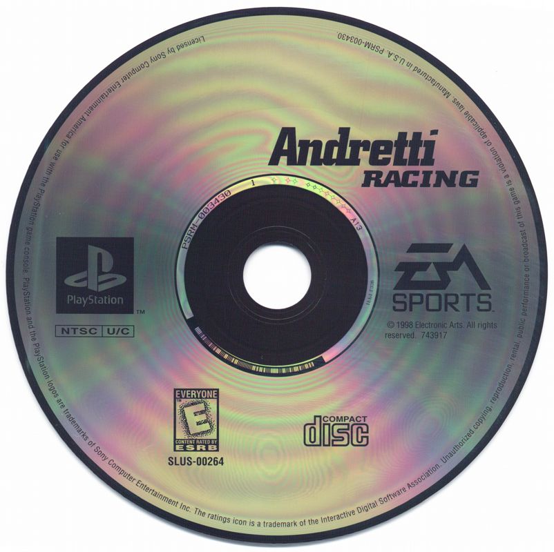 Media for Andretti Racing (PlayStation) (Greatest Hits Release)