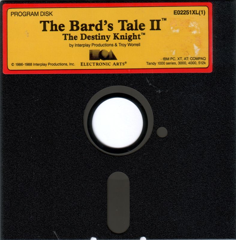 Media for The Bard's Tale II: The Destiny Knight (DOS): Program Disk