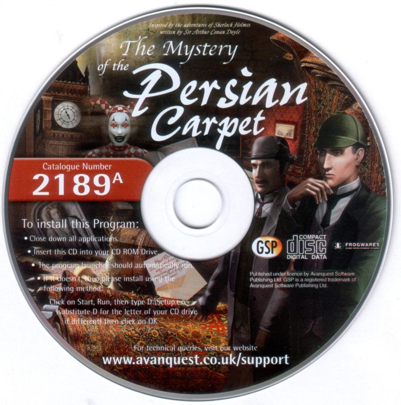 Media for Sherlock Holmes: The Mystery of the Persian Carpet (Windows)