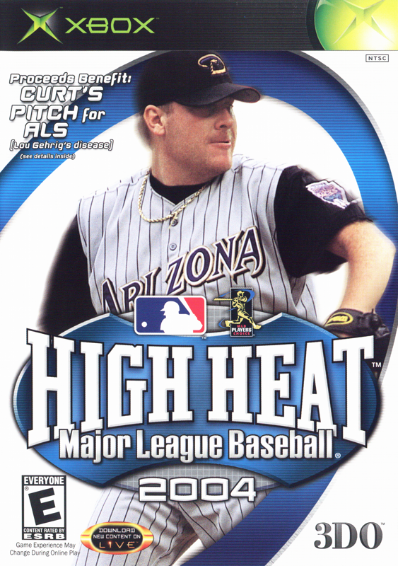 Front Cover for High Heat Major League Baseball 2004 (Xbox)