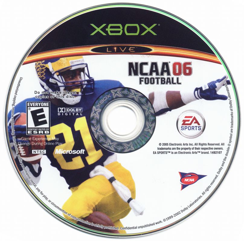 Media for NCAA Football 06 (Xbox)