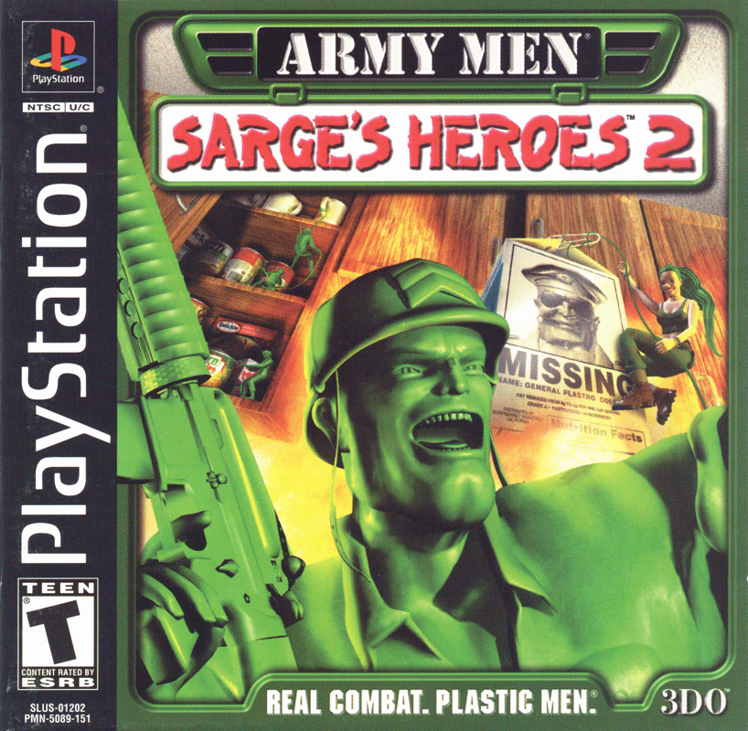 Front Cover for Army Men: Sarge's Heroes 2 (PlayStation)