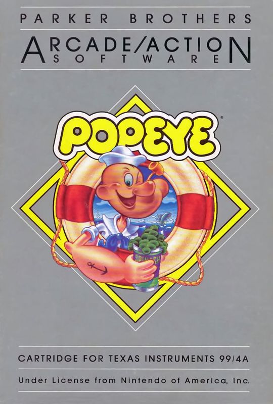 Front Cover for Popeye (TI-99/4A)