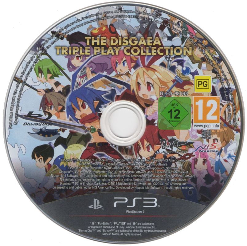 Media for The Disgaea Triple Play Collection (PlayStation 3) (European English release)