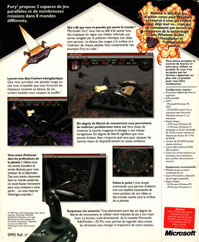 Back Cover for Fury³ (Windows and Windows 3.x)