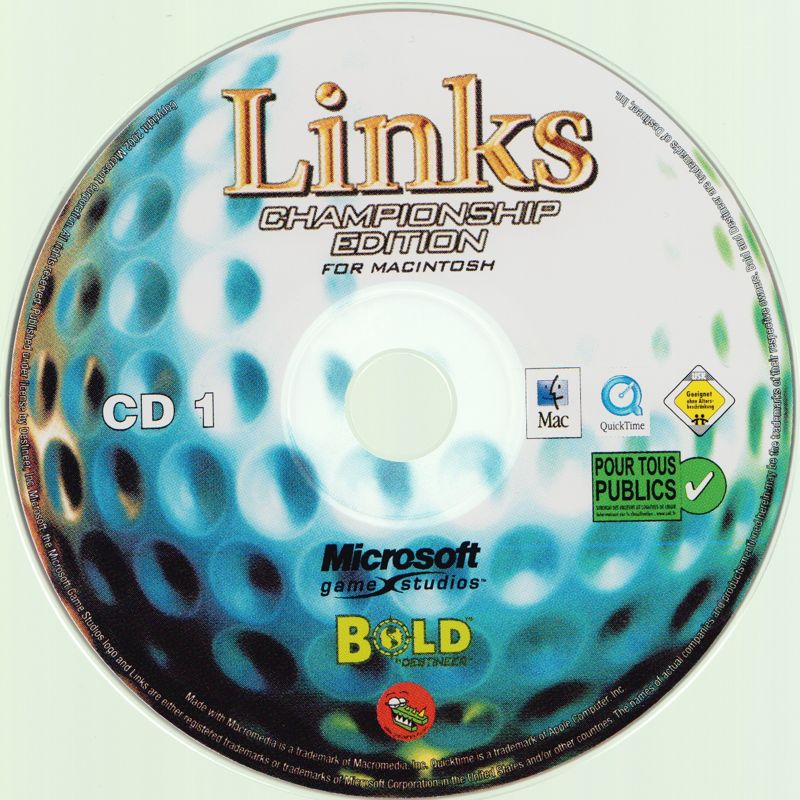 Media for Links: Championship Edition (Macintosh): Disc 1