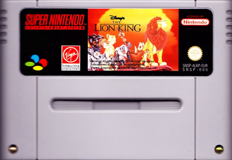 Media for The Lion King (SNES) (Disney's Classic Video Games release)