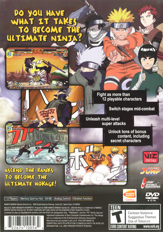 Naruto Shippuden: Ultimate Ninja Storm 2 cover or packaging material -  MobyGames