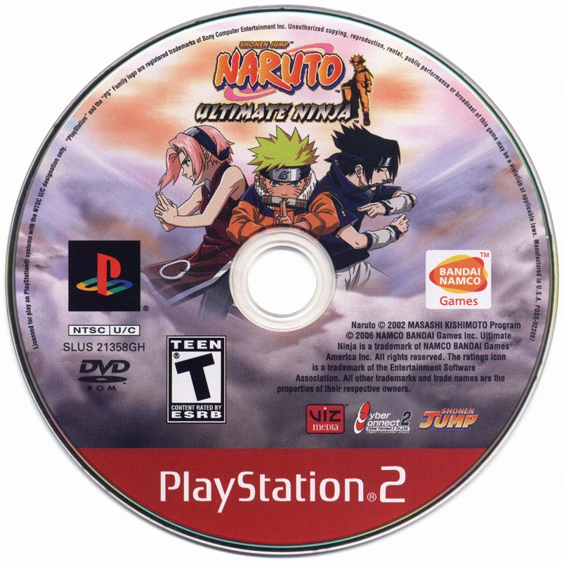 Media for Naruto: Ultimate Ninja (PlayStation 2) (Greatest Hits release)