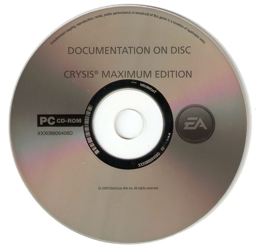 Media for Crysis: Maximum Edition (Windows): Documents Disc