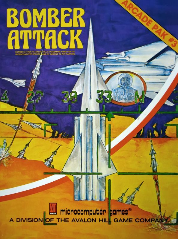 Front Cover for Bomber Attack (Apple II and Atari 8-bit and Commodore PET/CBM) (For Atari 400/800, Apple II, and Commodore PET/CBM)